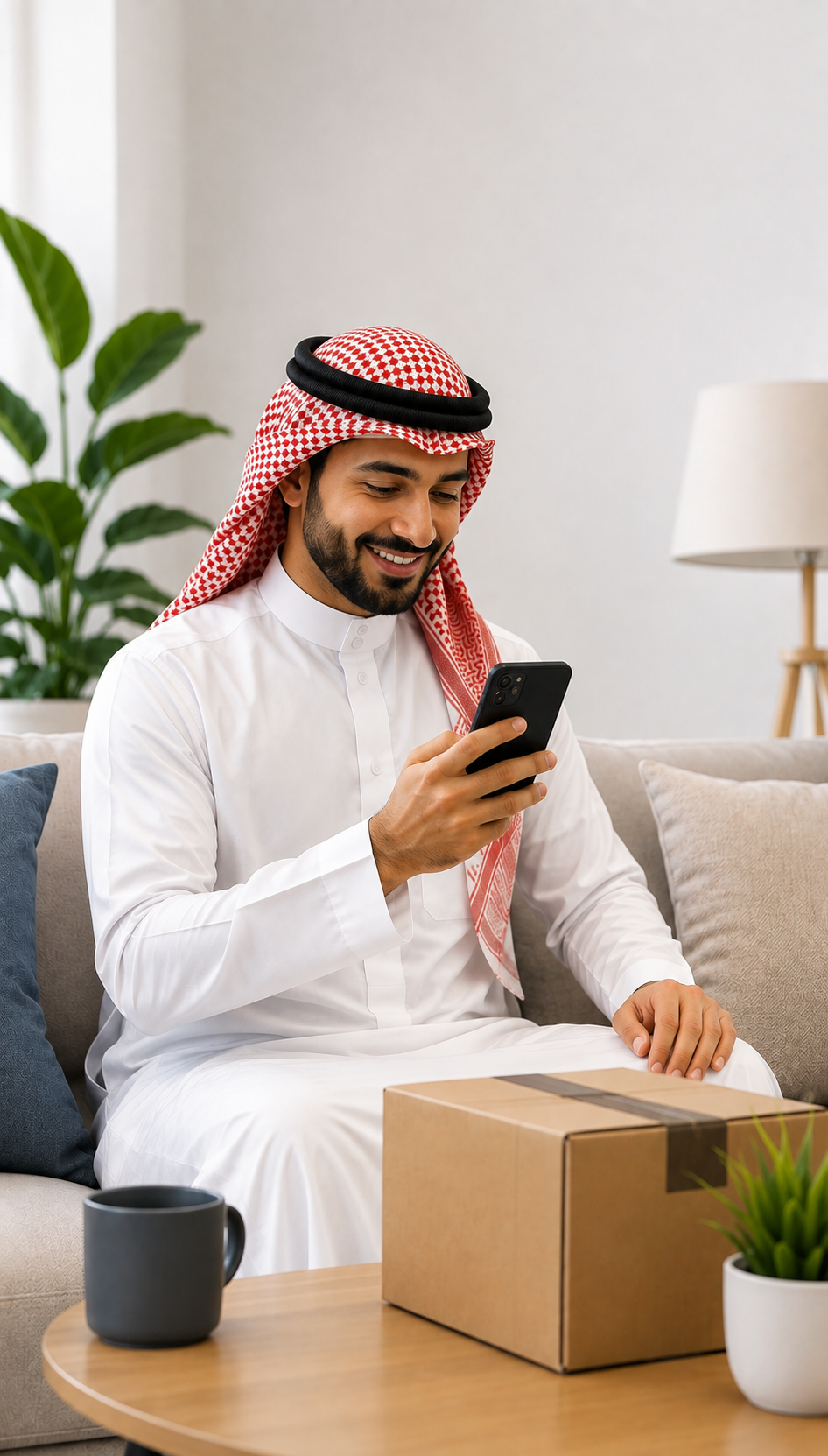 عميل يستخدم تطبيق لينكو